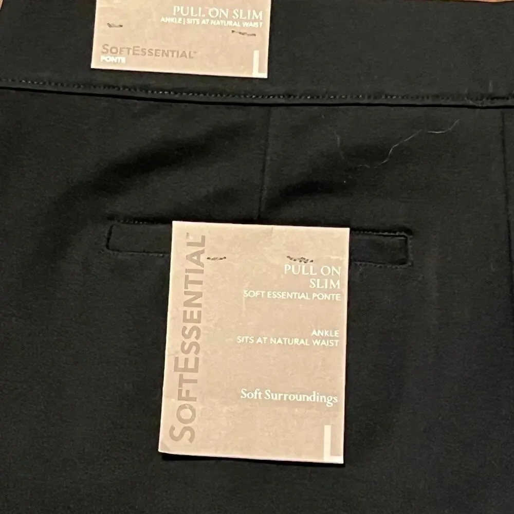New with tags Soft Surroundings Pull-On Slim Ankle Pants – Size Large L lg - Picture 8 of 10